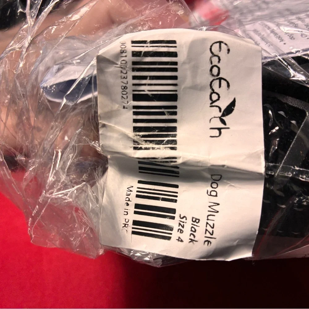 NIB Ameitech Soft Basket Dog Muzzle - Black - Size 4
